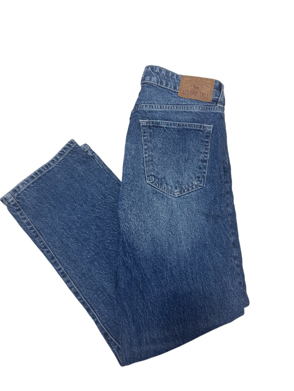 Aeropostale Relaxed Straight Jeans Men 30x30 Medium Wash Tencel Stretch